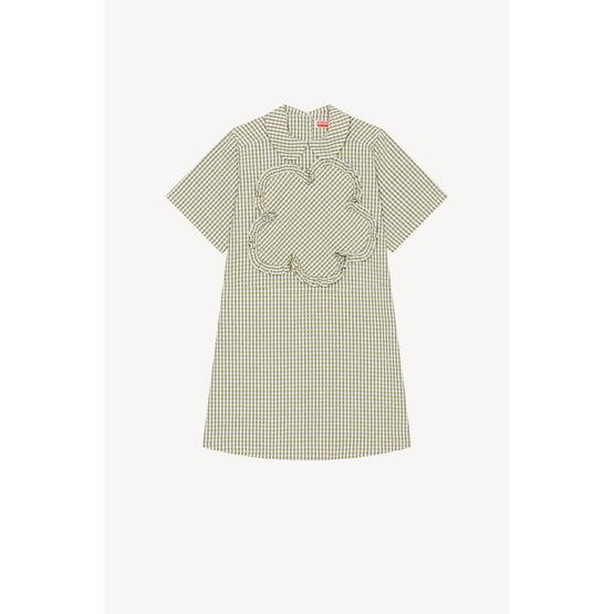 Women Short Flower Dress - Golden Yellow