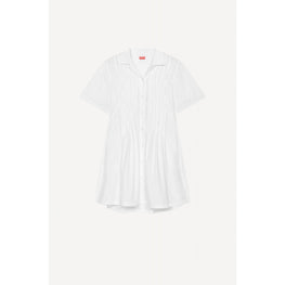 Women Short Shirting Dress - Off White