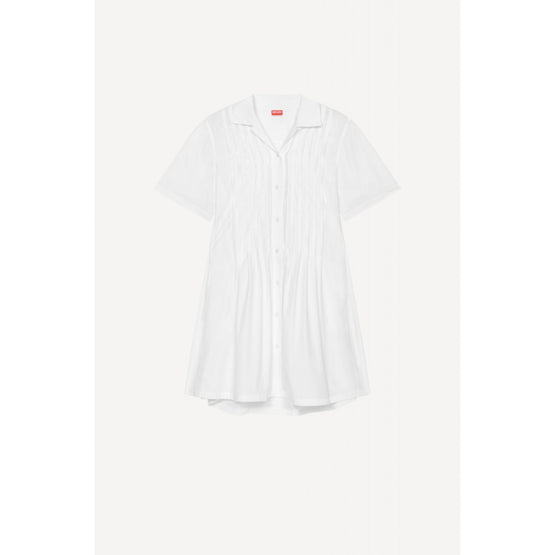 Women Short Shirting Dress - Off White