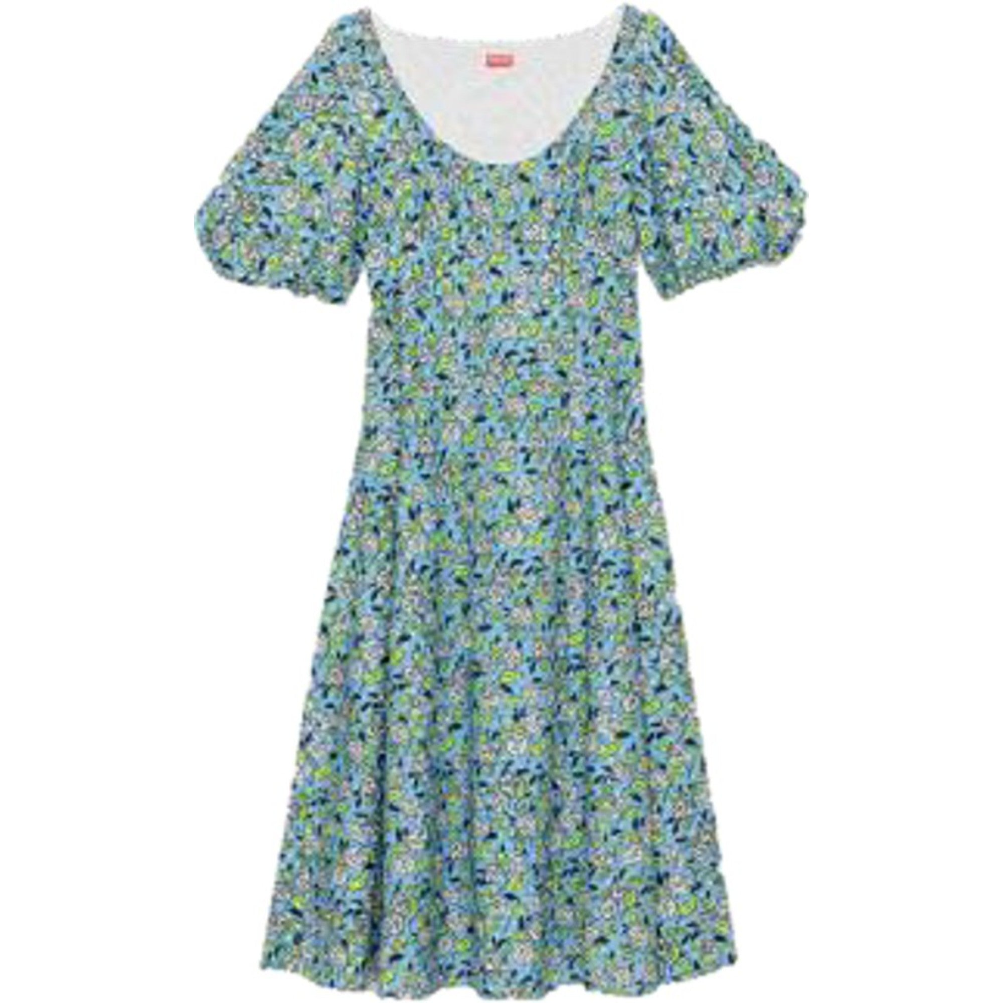 Women Midi Dress - Cyan