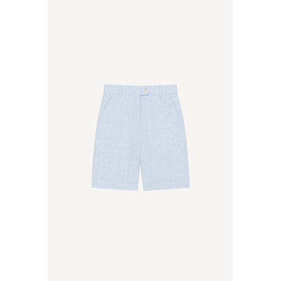 Women Tailored Short - Sky Blue