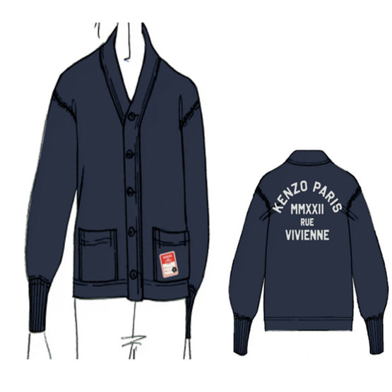 Women Rue Vivienne Sweatcardigan - Midnight Blue