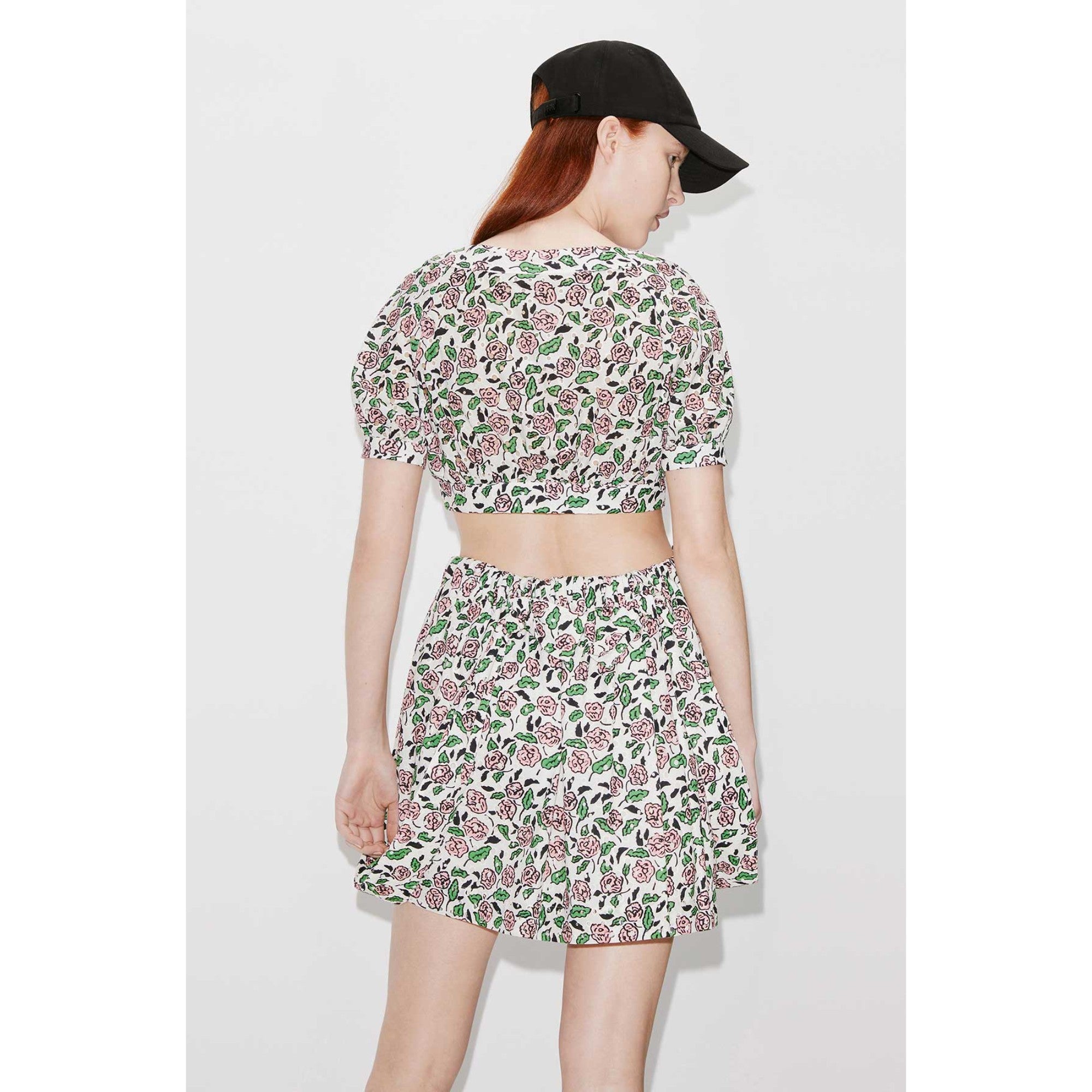 Women Cropped Blouse - Off White