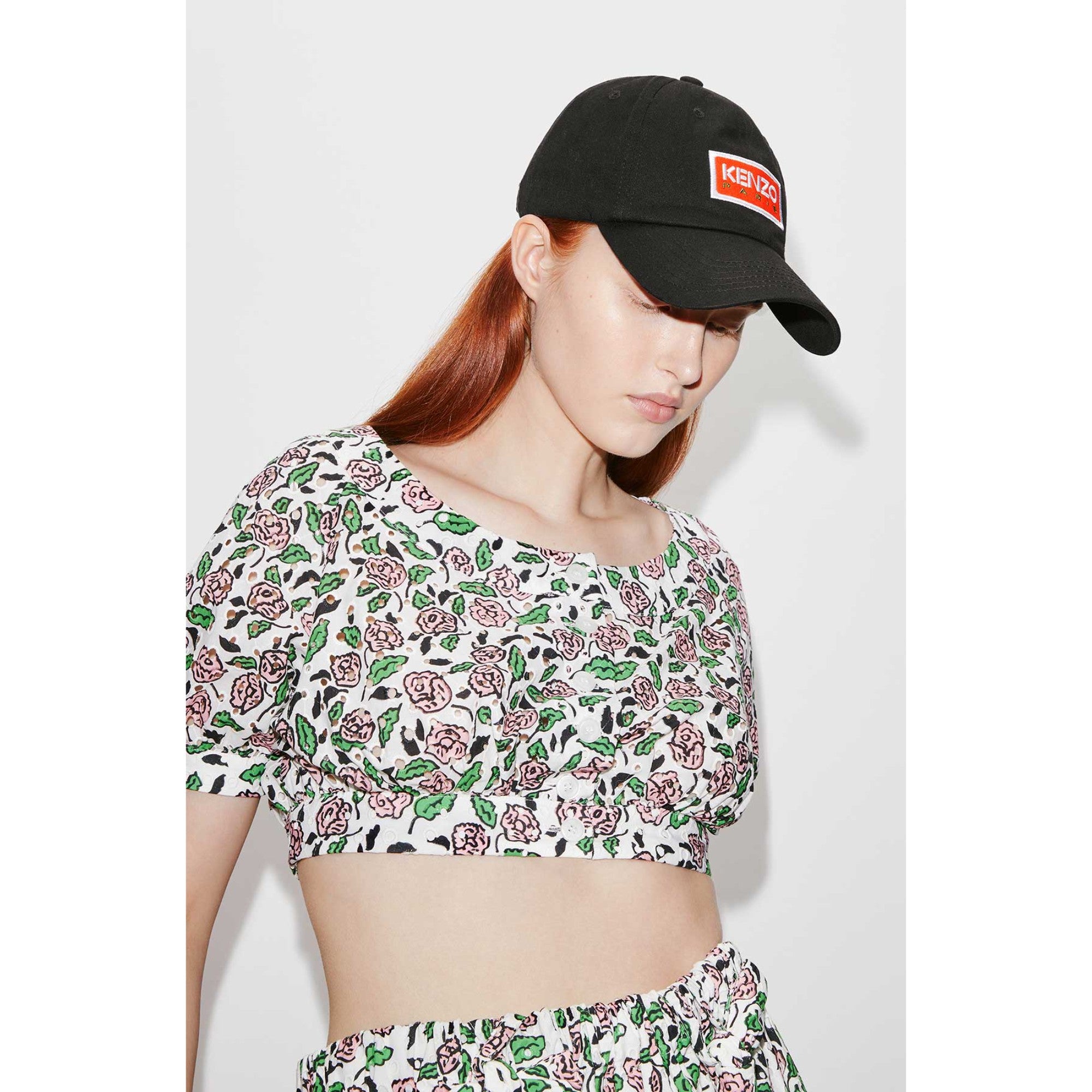 Women Cropped Blouse - Off White