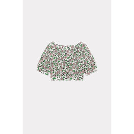 Women Cropped Blouse - Off White