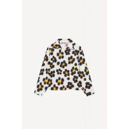 Women Printed Blouse Long Sleeves - Off White
