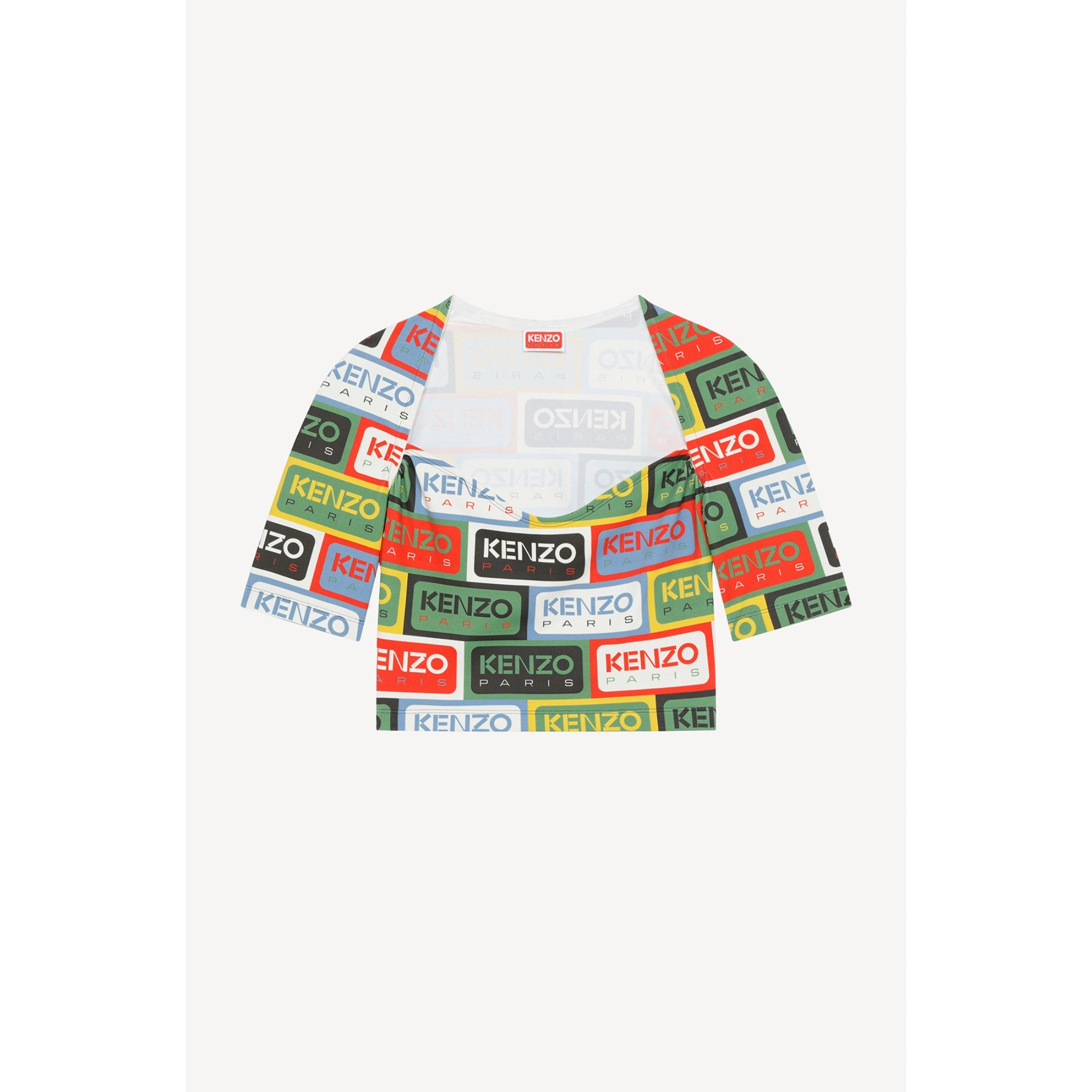 Women Allover Kenzo Paris Label Top - Multicolor