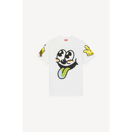 Women Boke Boy Loose T-Shirt - Off White