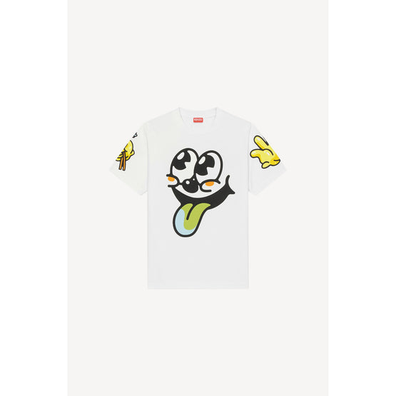 Women Boke Boy Loose T-Shirt - Off White