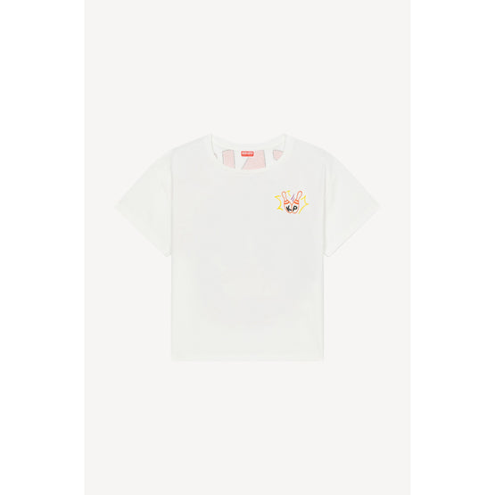 Women Bowling Elephant Relax T-Shirt - Off White