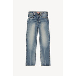 Men Medium Stone Asagao Straight J - Medium Stone Blue Denim