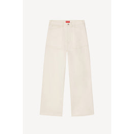 Men Sailor Loose Fit Jeans - Bleached White Denim