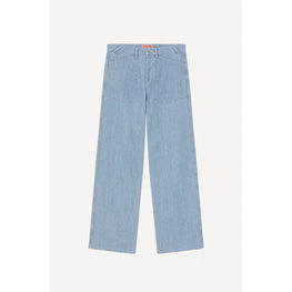 Men Stone Bleached Sailor Loose Je - Stone Bleached Blue Denim