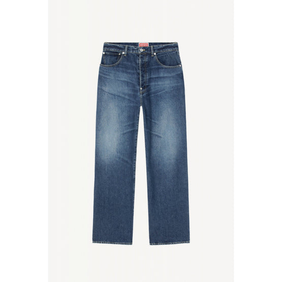 Men Dark Stone Suisen Relaxed Jean - Dark Stone Blue Denim