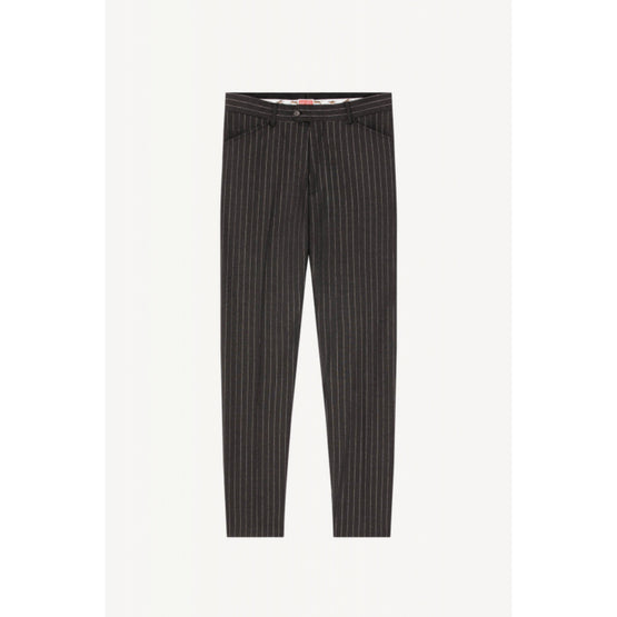 Men Striped Slim Tux Pant - Anthracite
