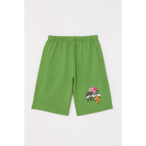 Men Hawaiian Flower Classic Short - Grass Green
