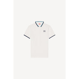 Men Nautical Slim Polo - Off White