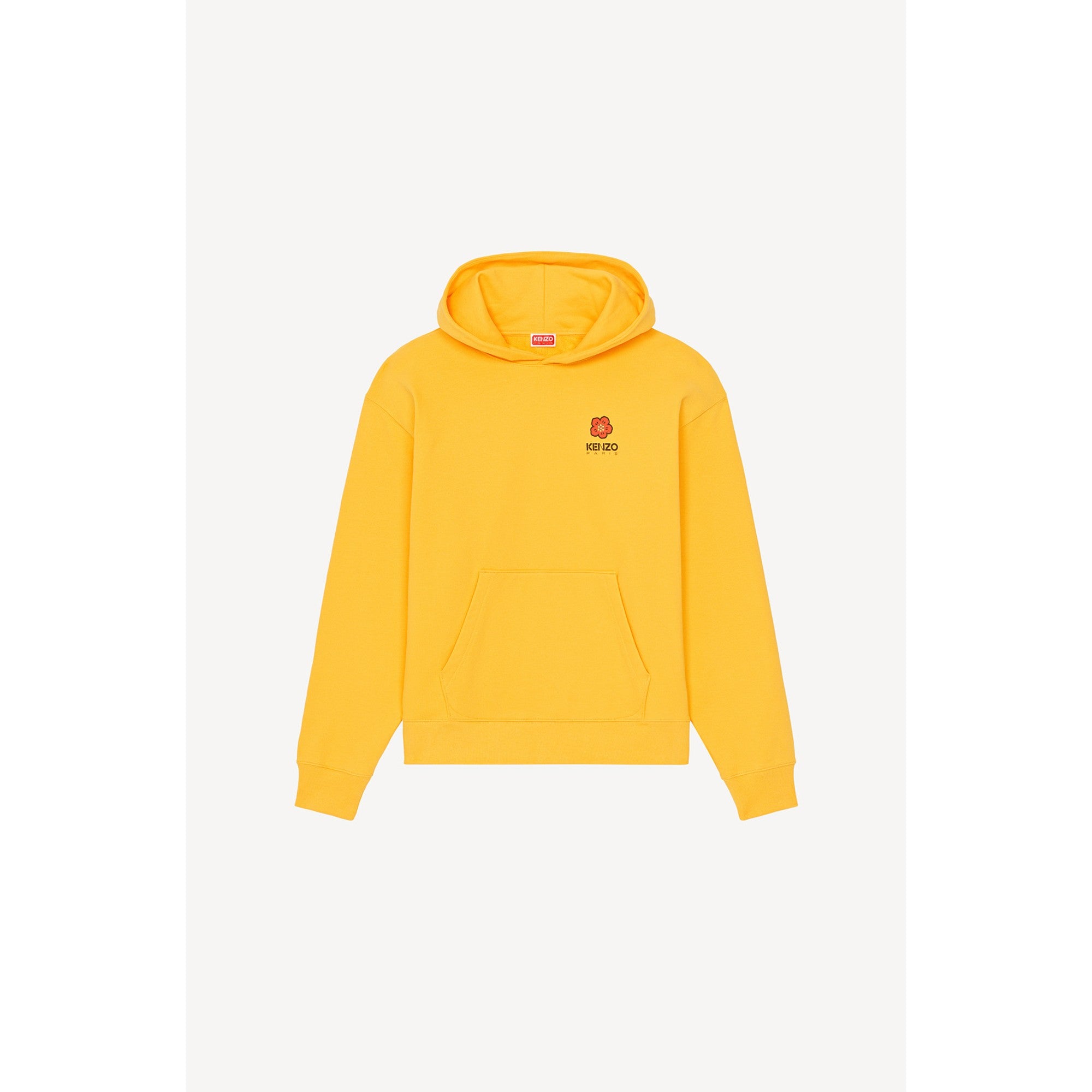 Men Boke Flower Oversized Hoodie - Golden Yellow