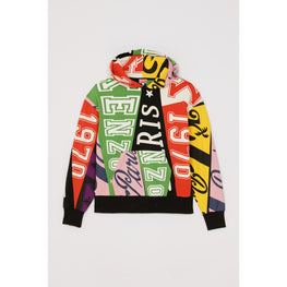 Men Kenzo Flags Oversize Hoodie - Multicolor