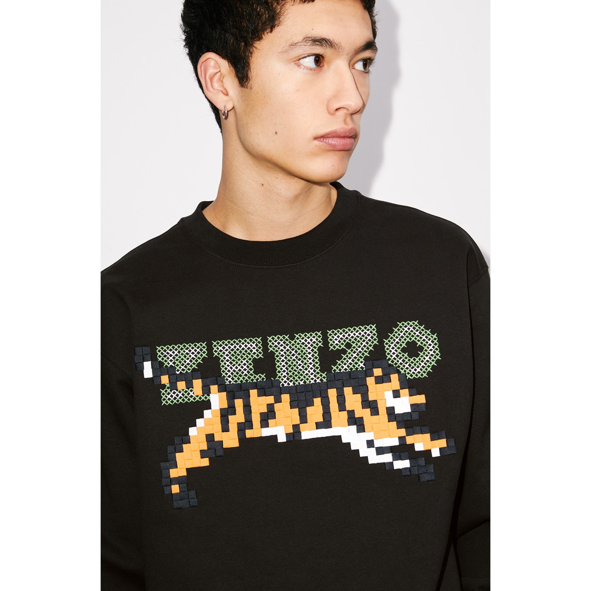 Men Kenzo Pixel Sweatshirt - Black