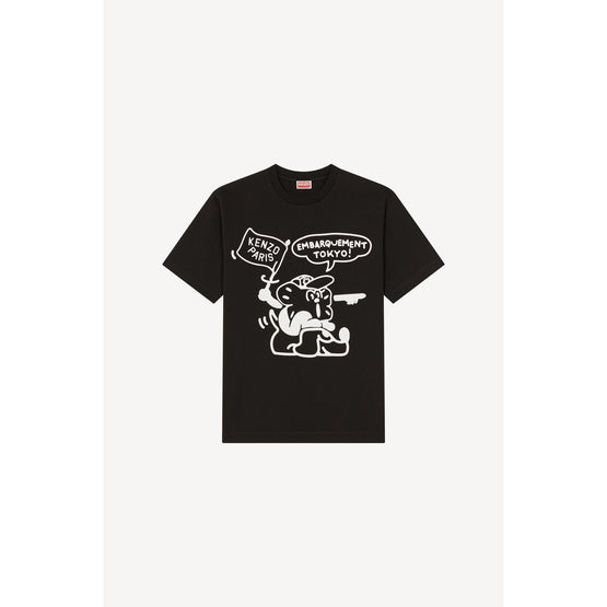 Men Boke Boy Travels Classic Ts - Black