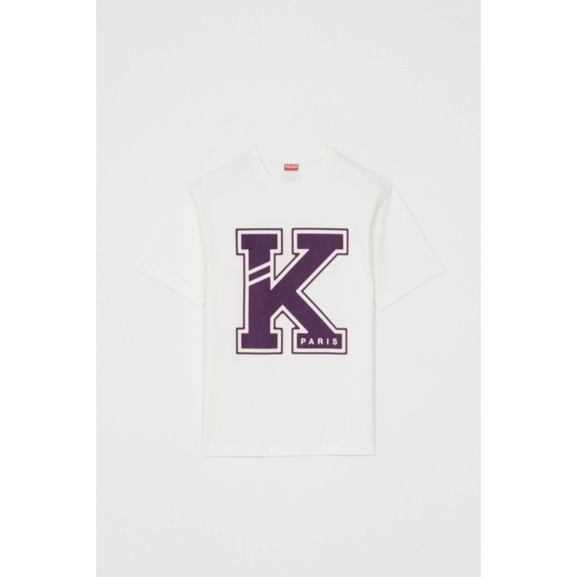 Men Kenzo College Classic T-Shirt - Off White