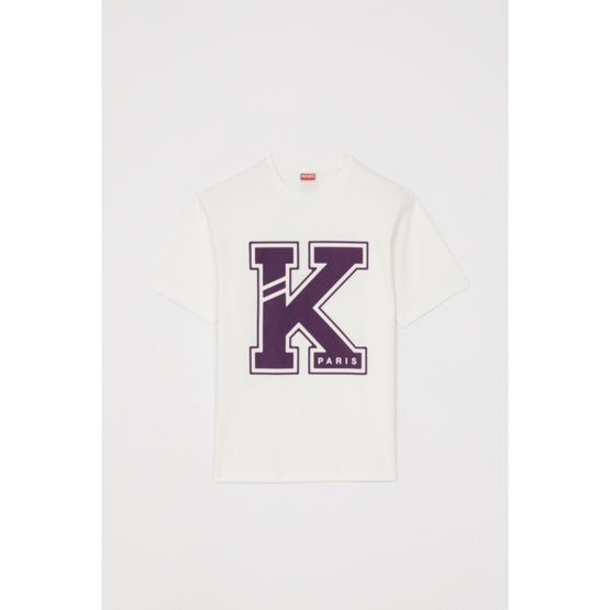 Men Kenzo College Classic T-Shirt - Off White