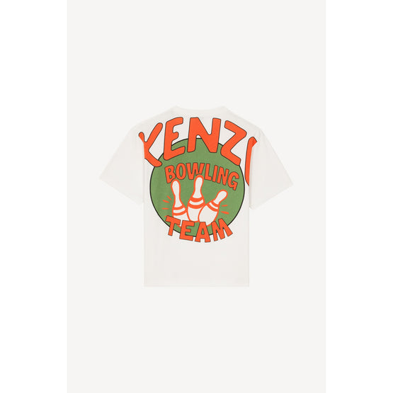 Men Kenzo Bowling Team Oversize Ts - Off White