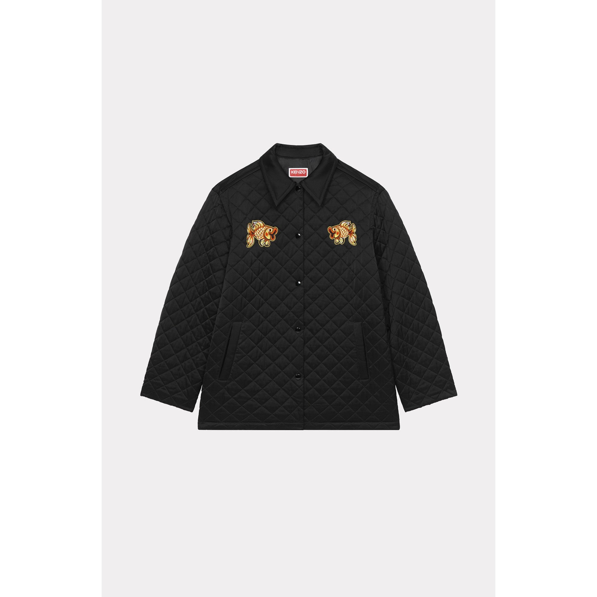 Women Kenzo Kingyo Quilted Jacket - Black