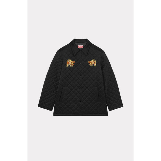 Women Kenzo Kingyo Quilted Jacket - Black