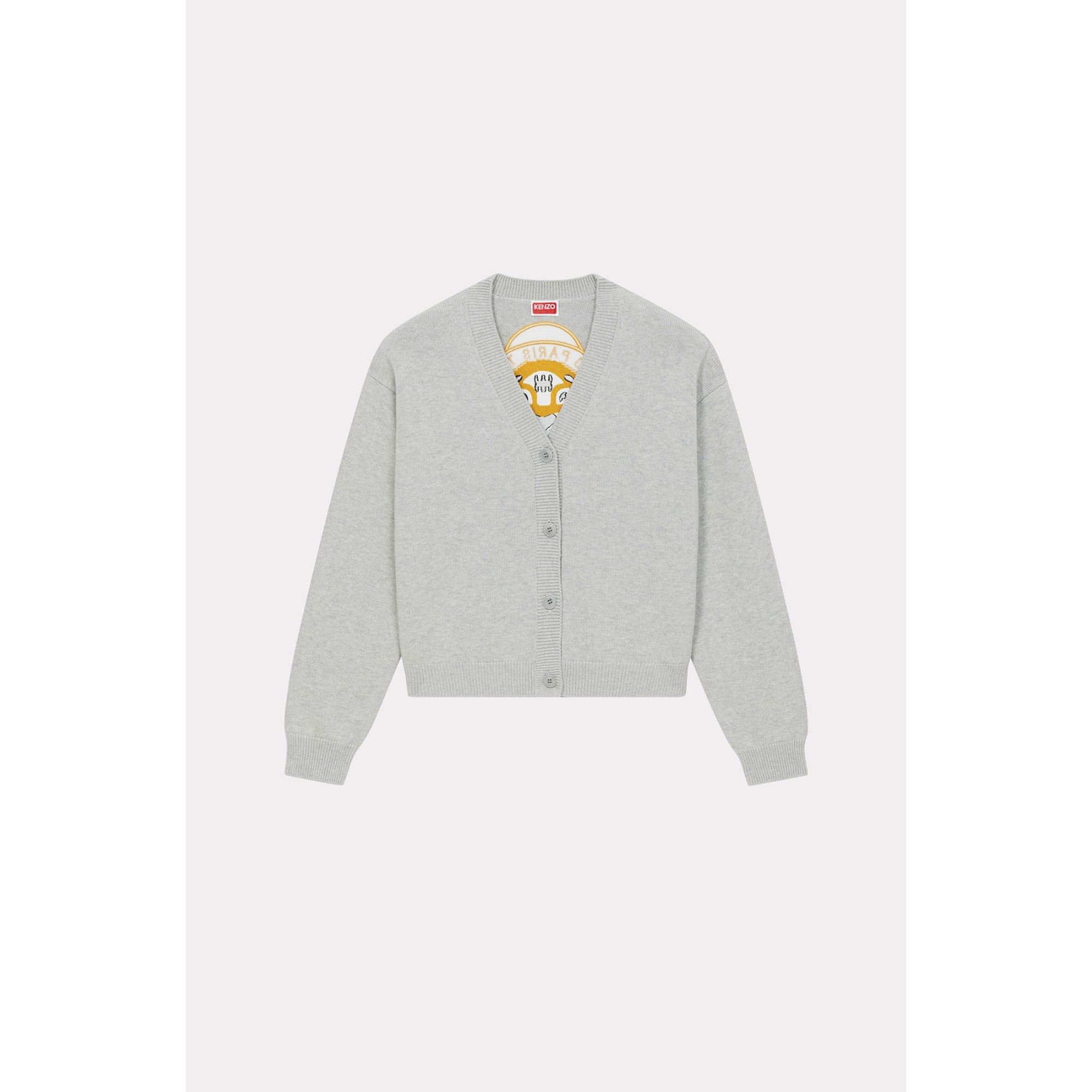 Women Kenzo Tiger Academy Cardigan - Pale Grey