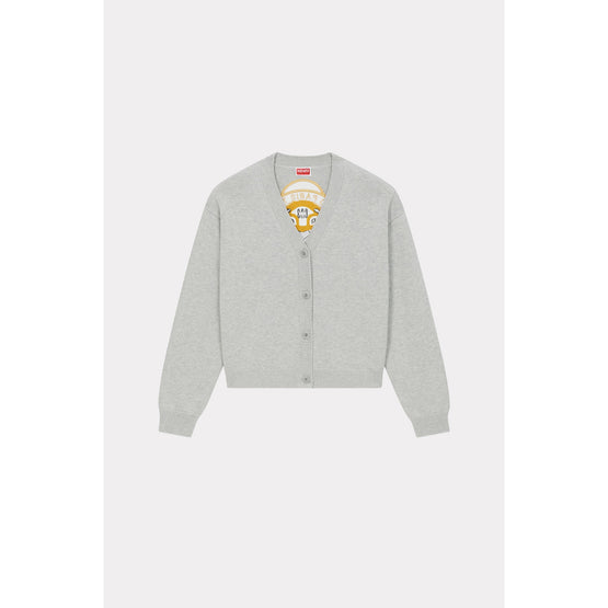 Women Kenzo Tiger Academy Cardigan - Pale Grey