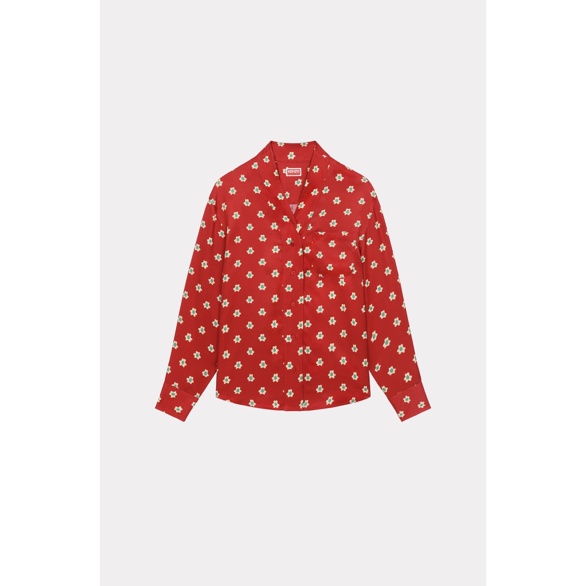 Women Kenzo Teddy Flower Shirt - Cherry
