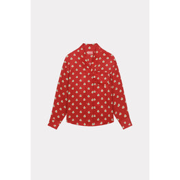 Women Kenzo Teddy Flower Shirt - Cherry