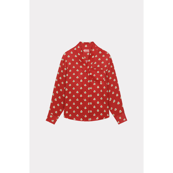 Women Kenzo Teddy Flower Shirt - Cherry