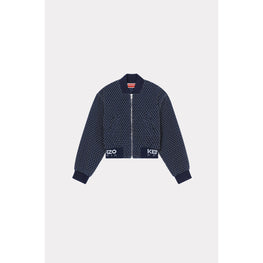 Women Rinse Blue Bomber Jacket - Rinse Blue Denim