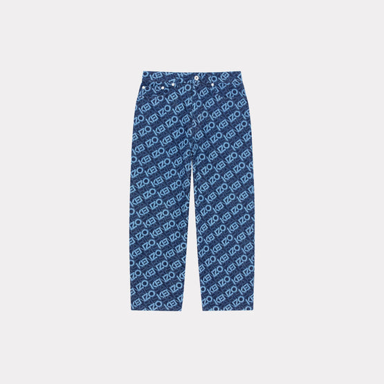 Women Monogram Sumire Cropped Fit - Rinse Blue Denim