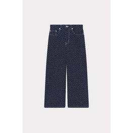 Women Blue Sumire Cropped Fit - Rinse Blue Denim