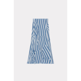 Women Kenzo Dazzle Stripe Midi Skirt - Cyan