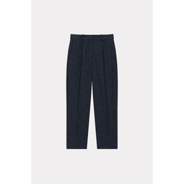 Women Checks Tailored Pants - Midnight Blue