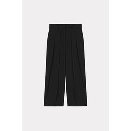 Women Solid Carrot Pants - Black