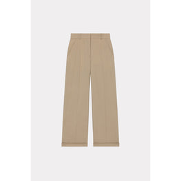 Women Tailored Pants - Dark Beige