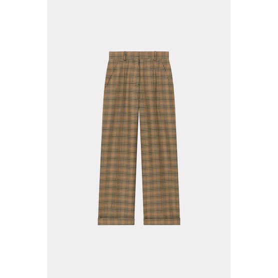 Women Tailored Regular Pants - Dark Camel