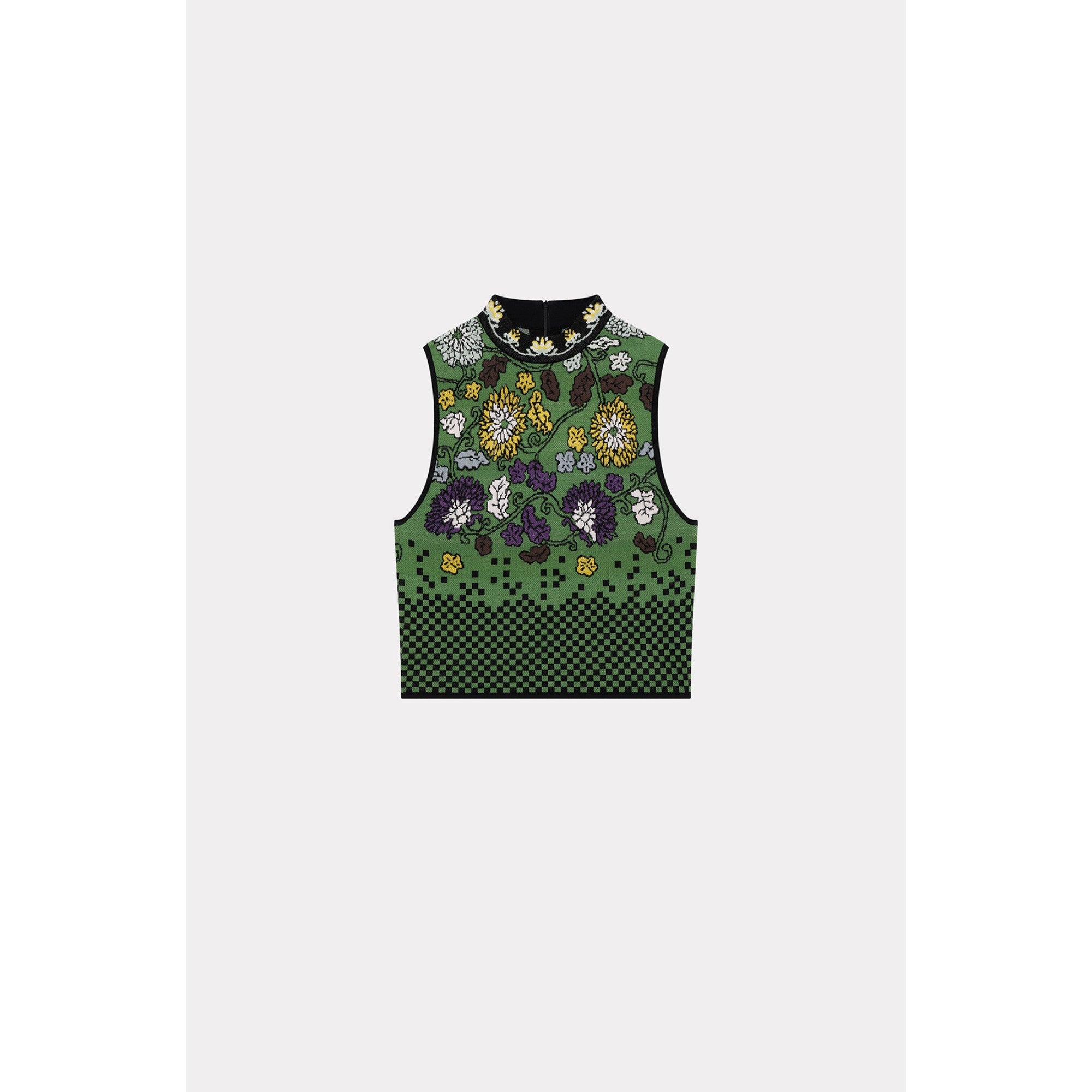 Women All Over Sleeveless Top - Grass Green