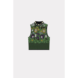 Women All Over Sleeveless Top - Grass Green