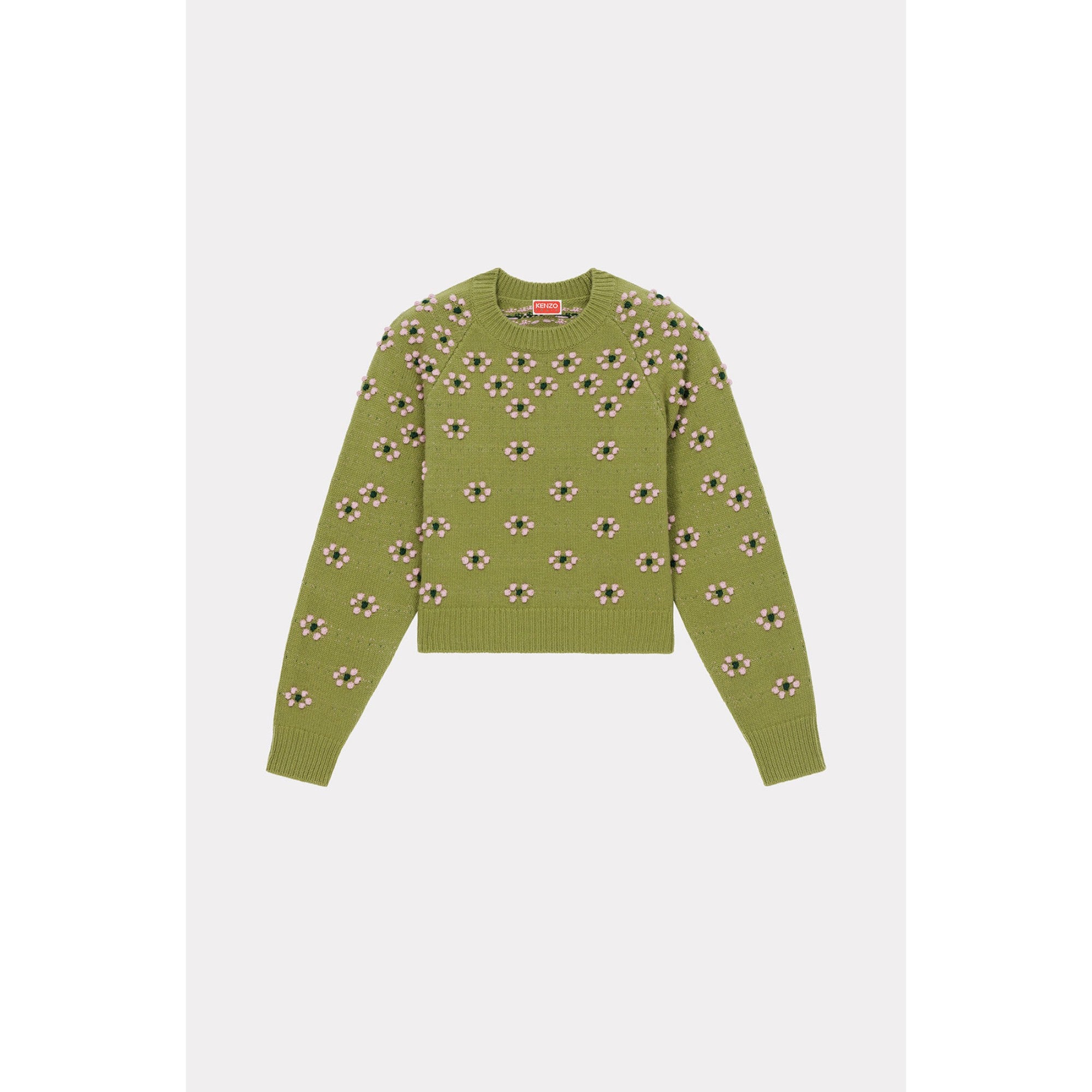 Women Popcorn Fairisle Jumper - Green