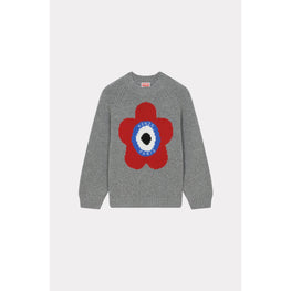 Women Kenzo Target Jumper - Pearl Grey