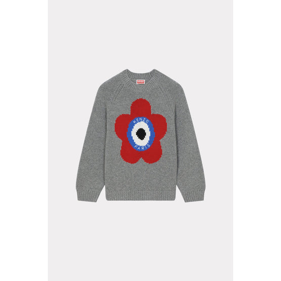 Women Kenzo Target Jumper - Pearl Grey