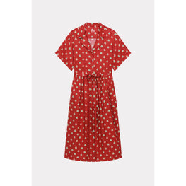 Women Kenzo Teddy Flower Long Dress - Cherry
