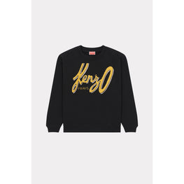 Women Graphic Regular Sweatshirt - Black